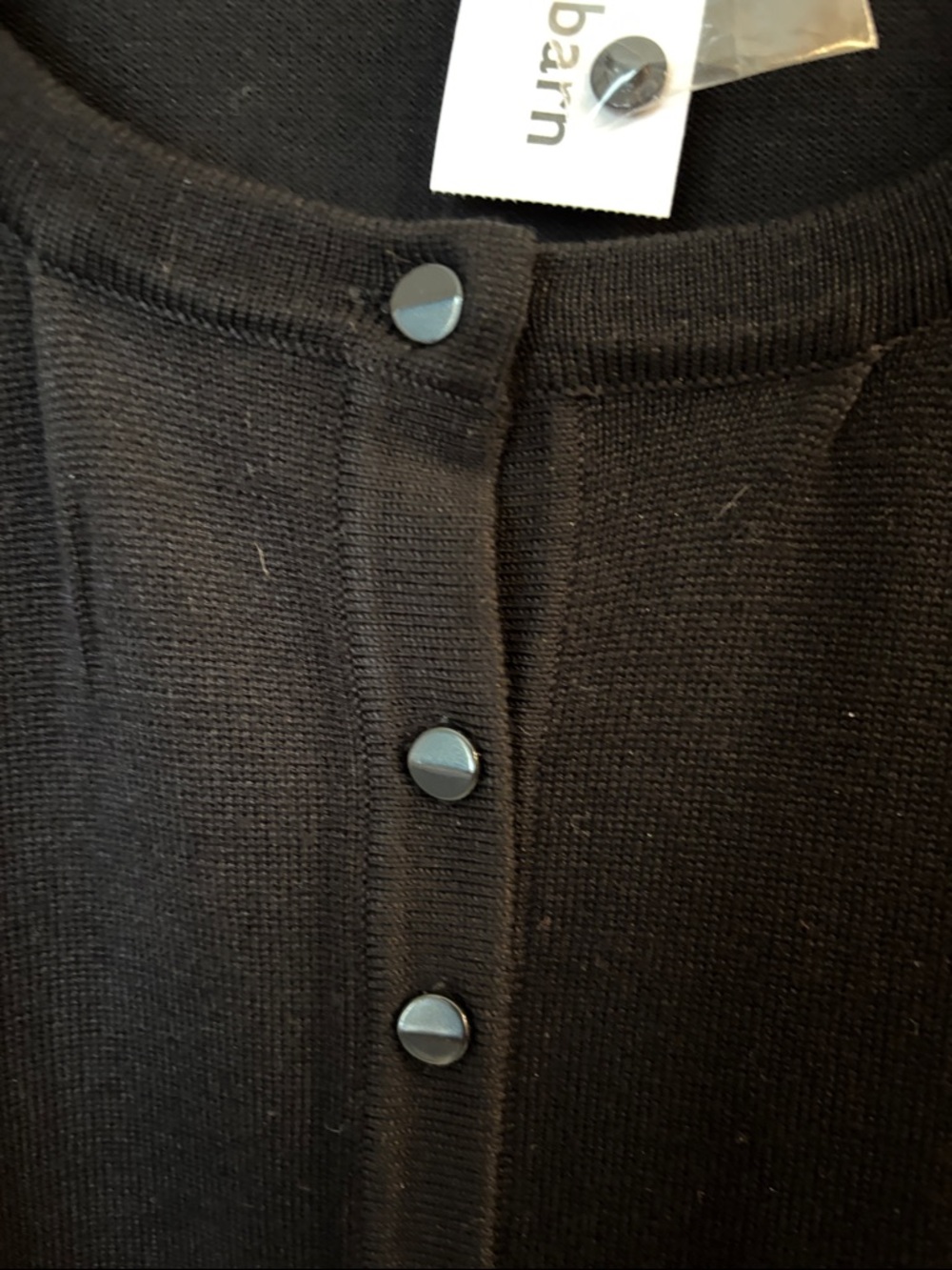 dressbarn Black Knit Cardigan - Picture 3 of 4